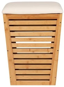 WENKO 25143100 - Cesto per la biancheria BAMBUSA 40x56 cm marrone