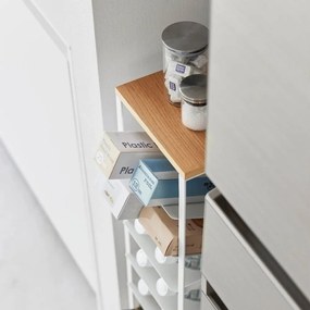 Portabottiglie bianco in metallo numero di bottiglie 16 20x88,5x19 cm Tower – YAMAZAKI