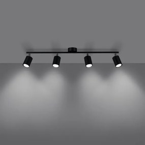 Sollux SL.1168 - Faretto LEMMI 4xGU10/10W/230V nero