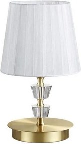 Ideal Lux - Lampada da tavolo in cristallo PEGASO 1xE14/28W/230V dorata