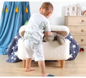 Pouf PIXI 37x61 cm bianco