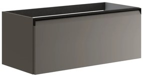 Mobile da bagno sotto lavabo Fusion grigio opaco L 99.5 x H 40 x P 45.5 cm 1 cassetto, lavabo non incluso