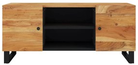 Mobile porta tv 105x33x46 cm in legno massello di acacia