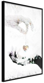 Poster  Give Me Your Heart  Cornice Quadri Cornice nera, Larghezza x Altezza Home decor 40x60