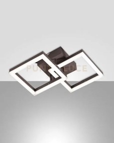 Bard applique corten 2 luci a led 3000k - 21w - 2160 lm dimmerabile