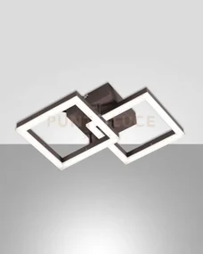 Bard applique corten 2 luci a led 3000k - 21w - 2160 lm dimmerabile