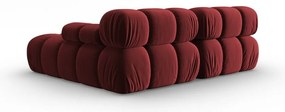 Divano angolare in velluto rosso (angolo destro) Bellis - Micadoni Home
