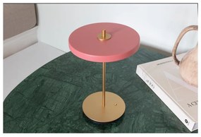 Lampada da tavolo dimmerabile a LED rosa con paralume in metallo (altezza 31 cm) Asteria Move - UMAGE