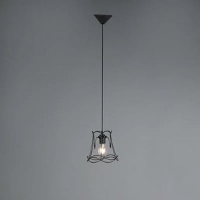 Lampada a sospensione retrò nera 20 cm - Granny Frame