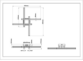 Globo 67346-24 - Plafoniera LED KIRINA LED/24W/230V 4000K cromo opaco