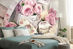 Carta da parati – Natura morta romantica vintage
