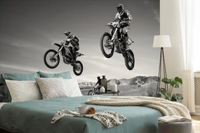 Carta da parati – Motociclisti in bianco e nero