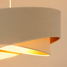 Brilagi - Lampadario LED a sospensione con filo LYRA 1xE27/15W/230V color crema/bianco
