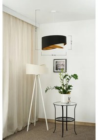 Brilagi - Lampadario LED a sospensione con filo LYRA 1xE27/15W/230V nero/color crema/oro