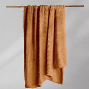 Coperta in microfibra arancione scuro, 220 x 240 cm Henry - DecoKing