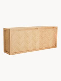 Scarpiera in legno con motivo a spina di pesce Herringbone