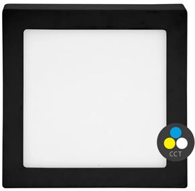 Ecolite LED-CSQ-CCT/25W/CR - Plafoniera LED RAFA 25W/230V nera