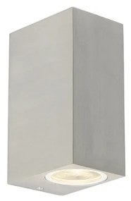 Applique da parete moderna in alluminio a 2 luci IP44 - Baleno