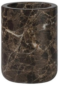Tazza di marmo marrone per spazzolini da denti Marble - Mette Ditmer Denmark