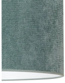 Duolla - Lampadario a sospensione con filo CORDUROY 1xE27/15W/230V diametro 40 cm azzurro