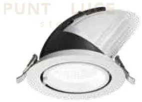 Kitty faretto 3000k 2350lm 35w ip20 bianco  d.14cm
