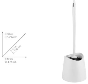 Scopino WC bianco opaco in plastica Portes – Allstar