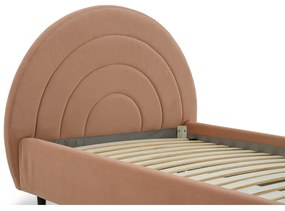 Letto rosa per bambini con contenitore 120x200 cm Rainbow - Scandic