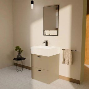 Mobile da bagno a terra 60x50x h82,5 cm corda opaco, 2 cassetti COLAVENE Nobu