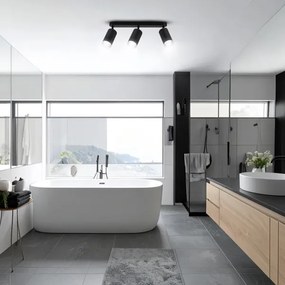 Brilagi - Luce Spot da bagno SELE 3xGU10/30W/230V IP44 nero