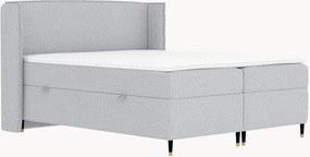 Letto boxspring fatto a mano con contenitore Segni