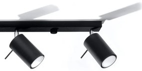 Sollux SL.0332 - Faretto RING 4L 4xGU10/10W/230V nero