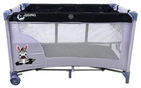 COSING - Lettino da viaggio regolabile ADAM Zebra Grey