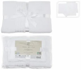 Set di asciugamani Essentials Bianco (3 Pezzi)