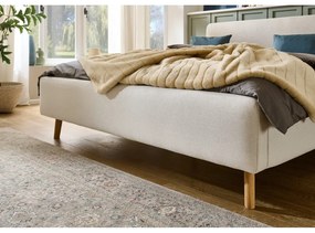 Letto matrimoniale imbottito color crema rete non inclusa 180x200 cm Mattis – Meise Möbel