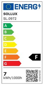 Lampadina LED con luce bianca calda con presa GU10, 7 W – Sollux