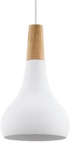 Eglo 901177-Lampada a sospensione con cavo SABINAR 1xE27/60W/230V Ø18cm bianco