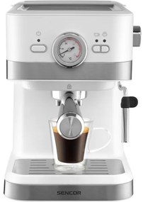 Sencor macchina espresso leva 1050W/230V bianco/cromo opaco