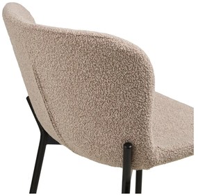 Sgabello da bar beige imbottito (altezza della seduta 65 cm) Maceda – House Nordic