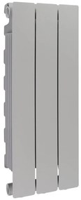 Radiatore acqua calda PRODIGE MODERN in alluminio, 3 elementi, interasse 600 mm, silver
