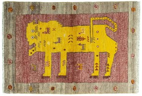 Gabbeh Tappeto persiano 100x150 Rosso (Iran) Annodato A Mano