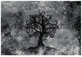 Carta da parati – Albero della vita in bianco e nero