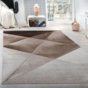 Tappeto di Design a Pelo Corto Sandy Colori Assortiti  Colore Beige, Dimensioni cm 200x280