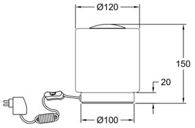 Fabas Luce 3257-30-178 - Lampada da tavolo dimmerabile SIMI LED/8W/230V cromo