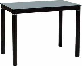 Tavolo Galant in vetro temperato nero – 100x60x75 cm