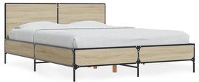 Giroletto Rovere Sonoma 120x190 Cm İn Legno Multistrato Metallo /