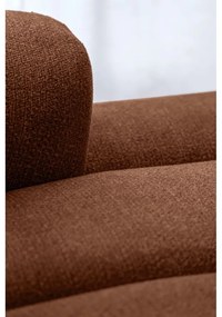 Divano angolare color terracotta (con penisola a sinistra/a U) Shell – Miuform