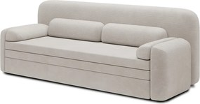 Divano beige allungabile/con contenitore e rivestimento in velluto a coste 236 cm Elioss – ELTAP