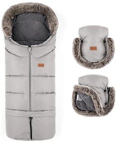 PETITE&amp;MARS-SET Coprigambe per bambini 4in1 ARCTIC + stroller mano muffs Champagne Shower