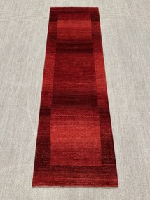 Loribaft Tappeto 80 x 260 Rosso (Iran) Annodato A Mano