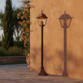 Paletto Lampione Vintage 100cm E27 IP54 Corten - Serie Alfieri